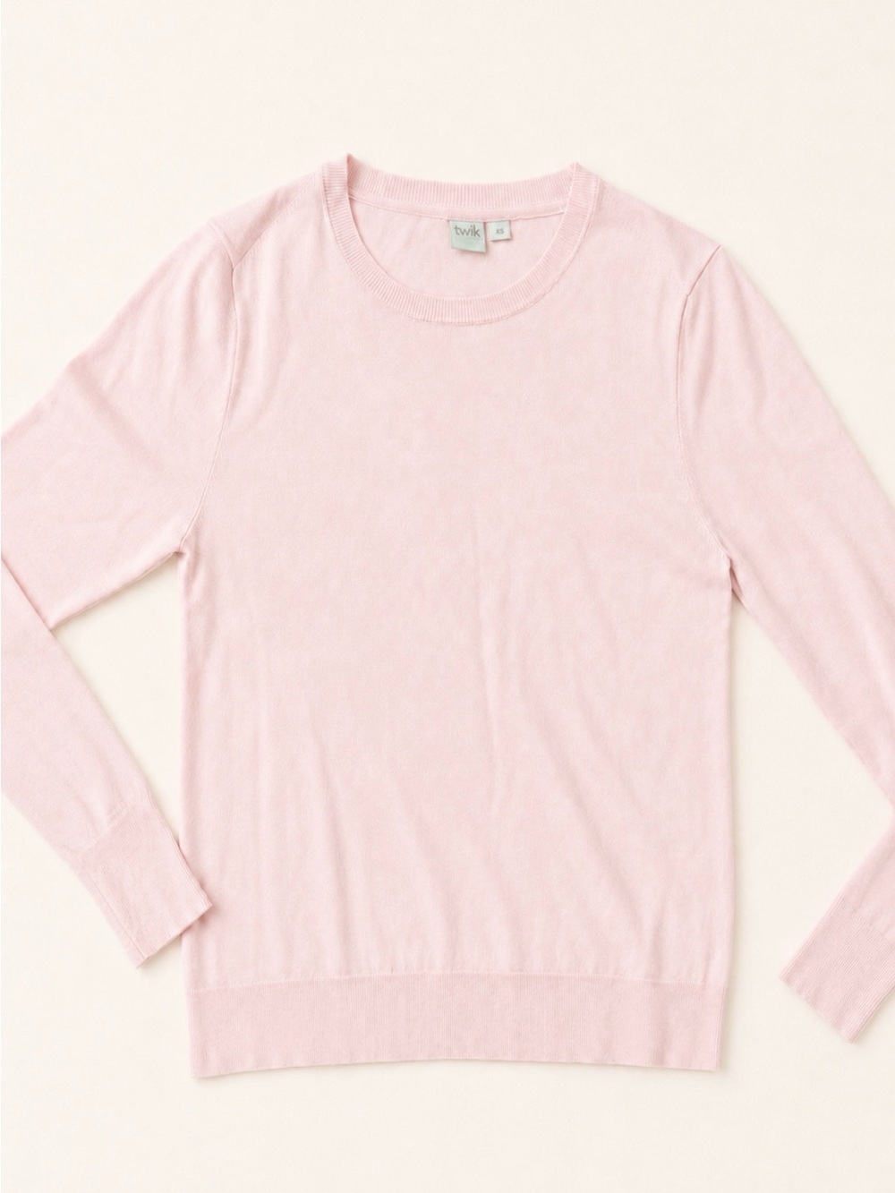 twik Light Pink Crewneck Sweater